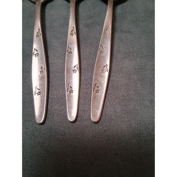 Easterling Floret Tuscan Ware Soup/Place Spoons - 4 - Picture 2 of 3